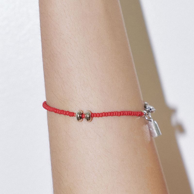 OURPIERRE（アワーピエール）の「SILVER DONUT BRACELET RED（Accessories）」