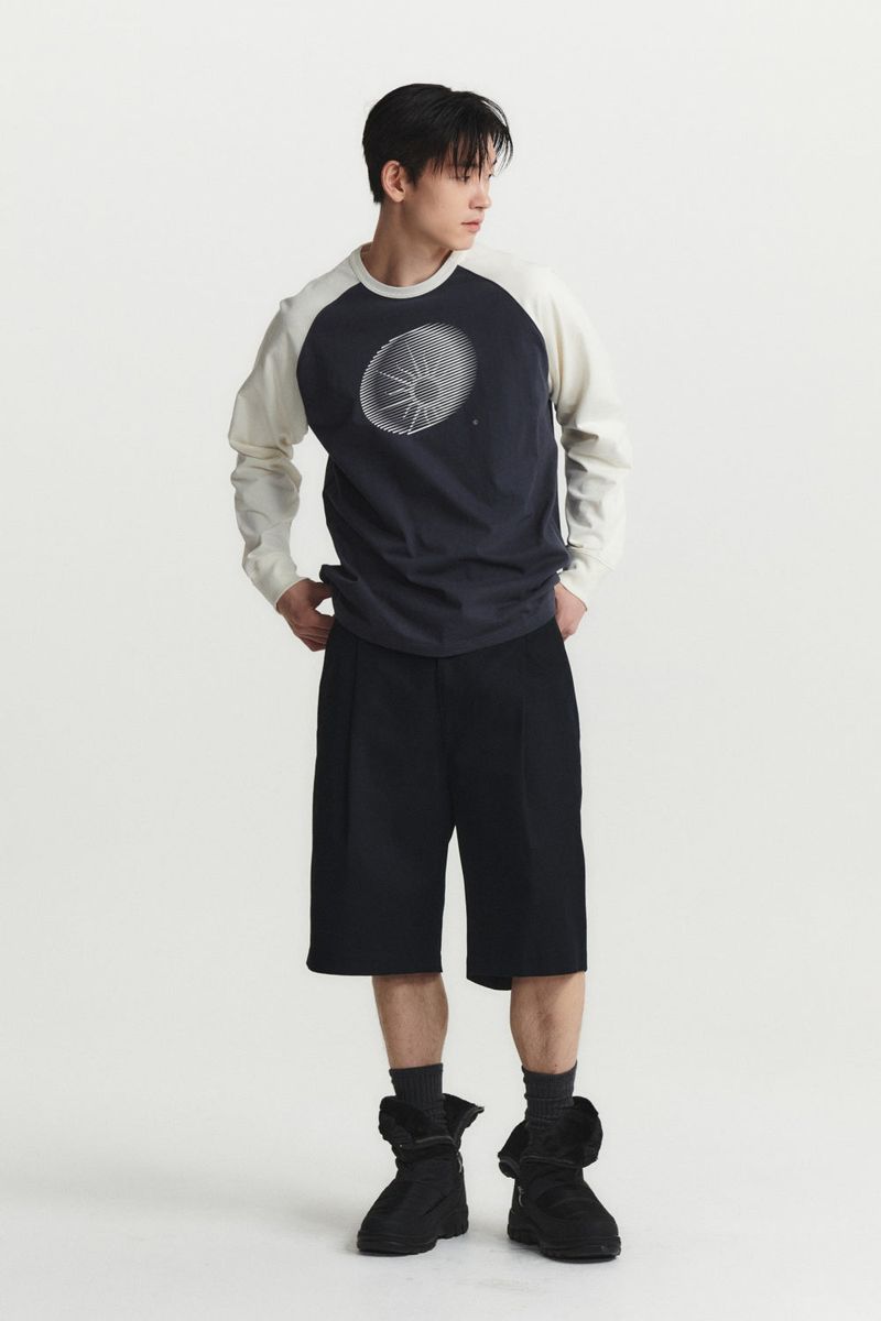 Garden express(ガーデンエクスプレス)の「GARDEN SYMBOL GRAPHIC REGLAN T-SHIRT (grey mix)(Tops)」