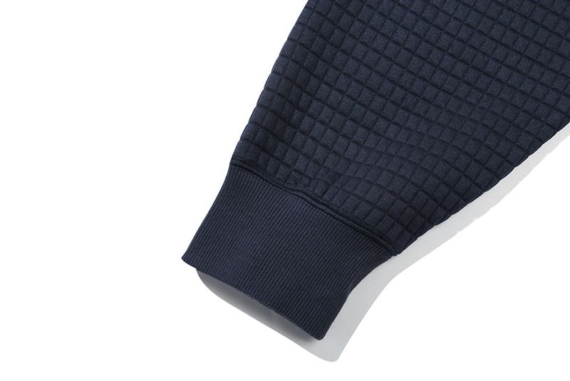 WAFFLE EMBOSS TURTLENECK_NAVY