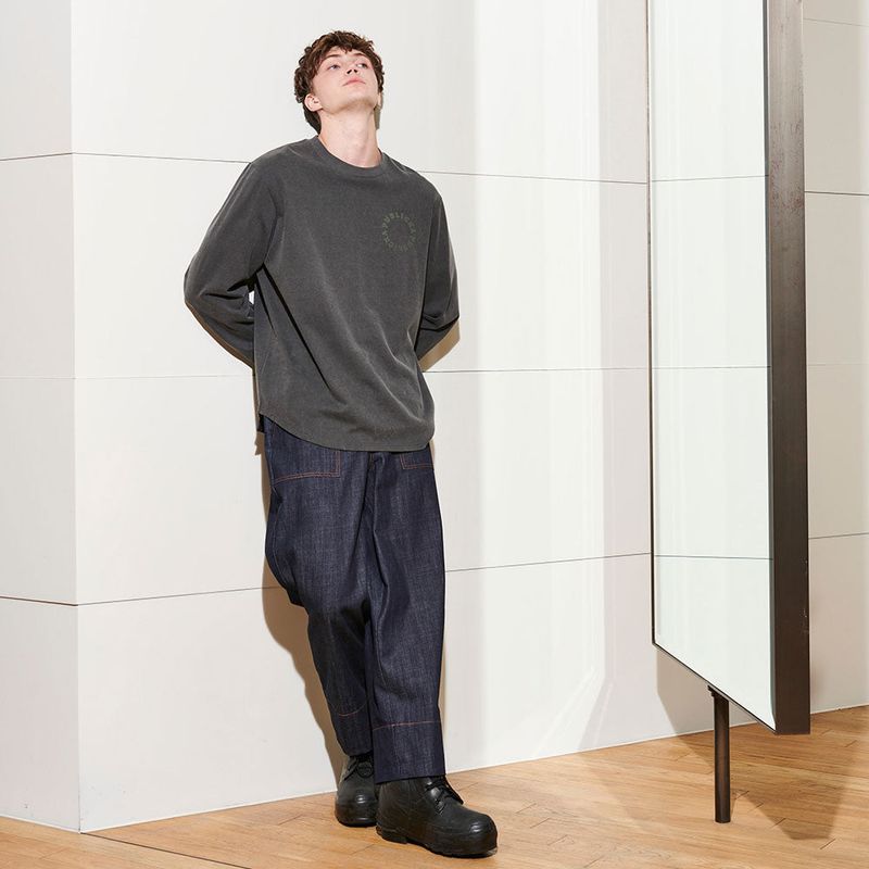  [UNISEX] JACKSON PRINTED TEE, PIGMENT GREY