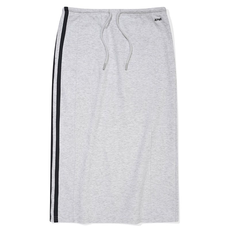 UNION JACK JERSEY MIDI SKIRT [MELANGE GRAY]