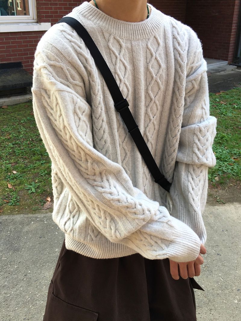 Leeum Fisherman Wool Knit 4C
