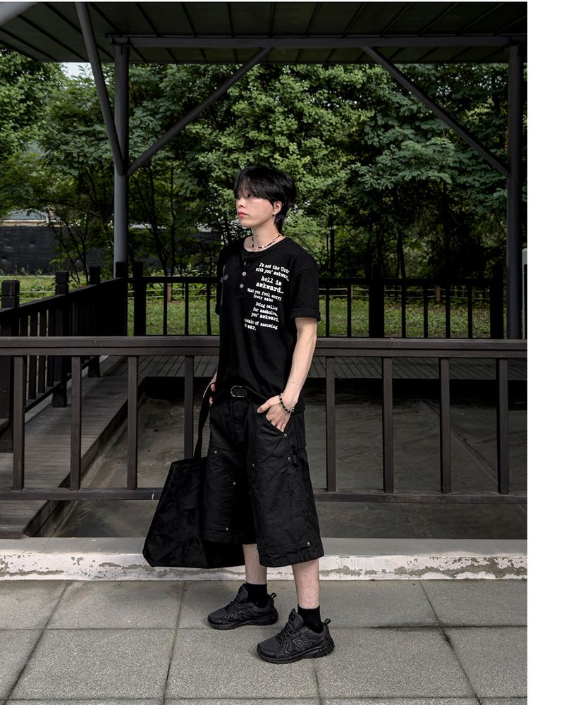 Carbon Double Knee Bermuda Pants