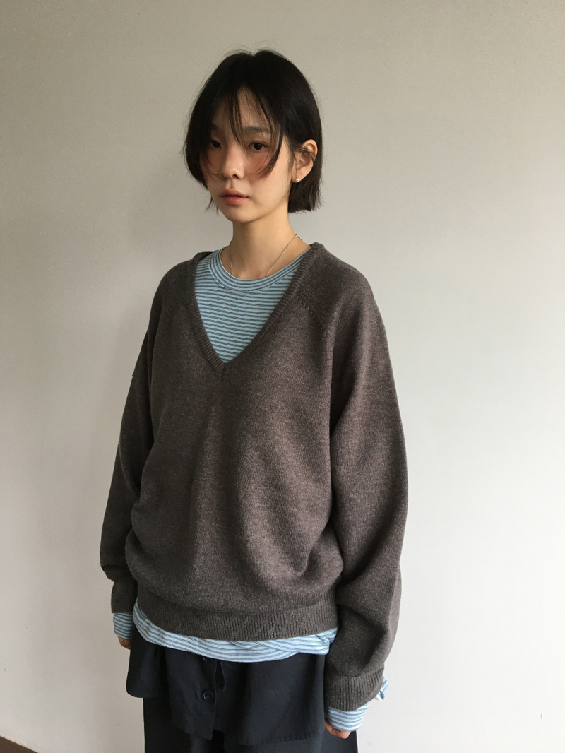 Tie Stripe Long Sleeve (2color)