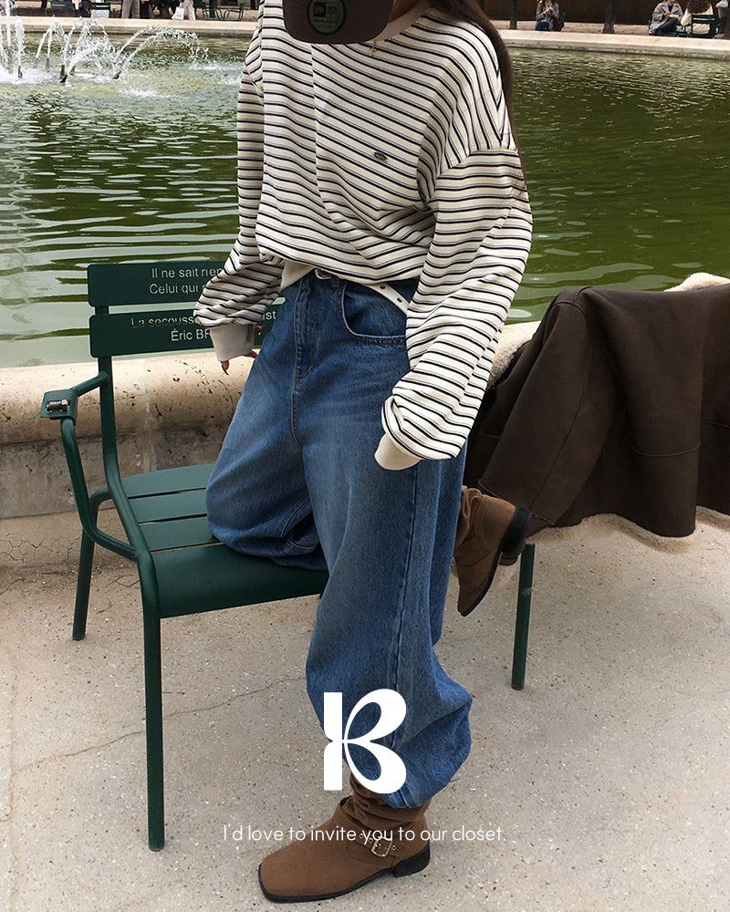 BEIDELLI（ベイデリー）の「[ORIGINAL] Love Stripe Sweatshirt（Tops）」