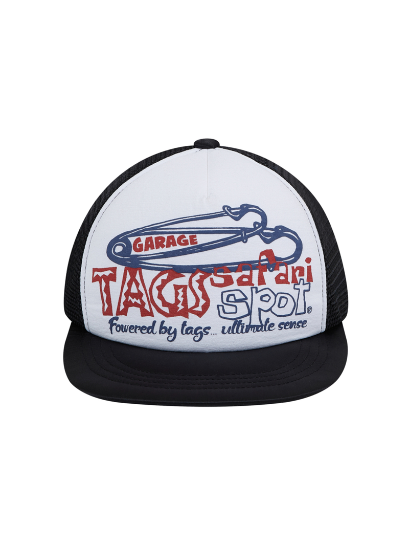 SAFETY LOGO MESH CAP (BLACK)