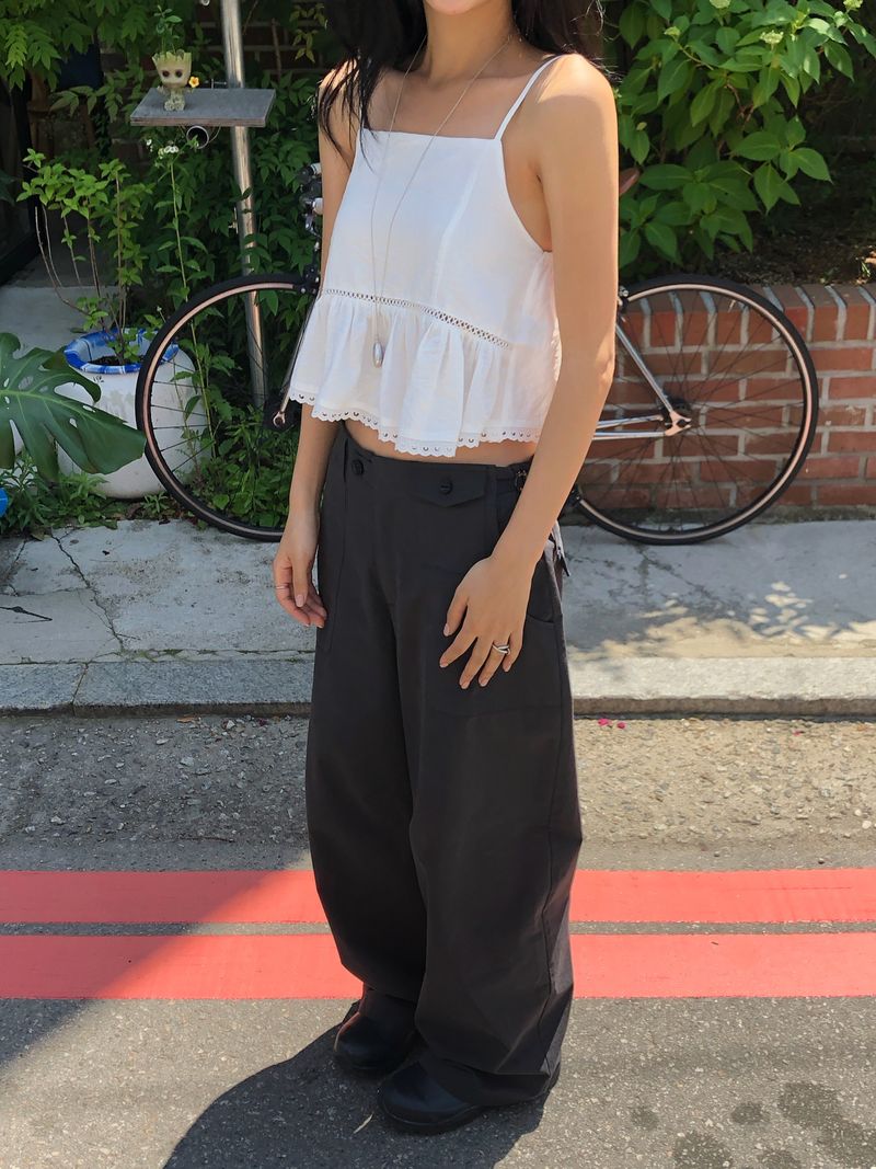 Taupe Wide Pants