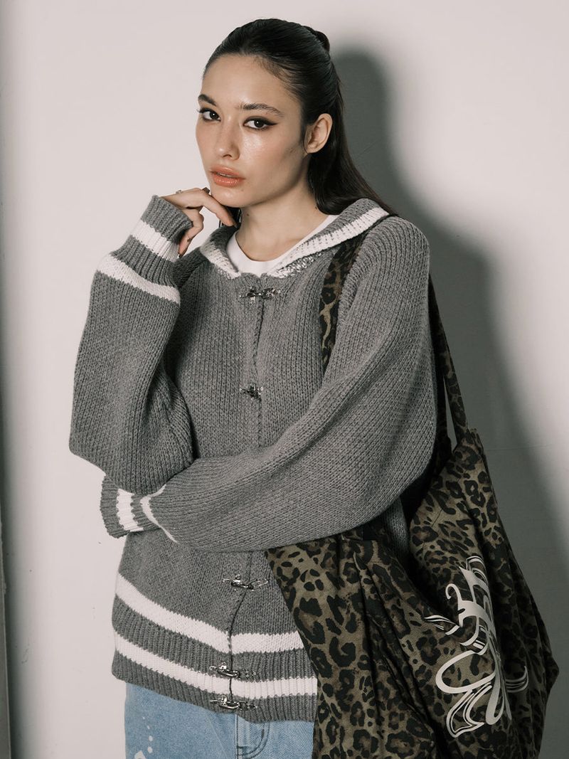 LATCH COWICHAN CARDIGAN (GREY)
