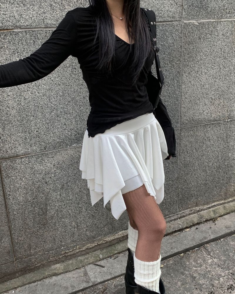 Flare cancan skirt