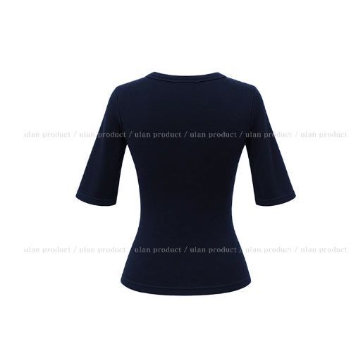 Nizi Rap V-neck Slim T-shirt