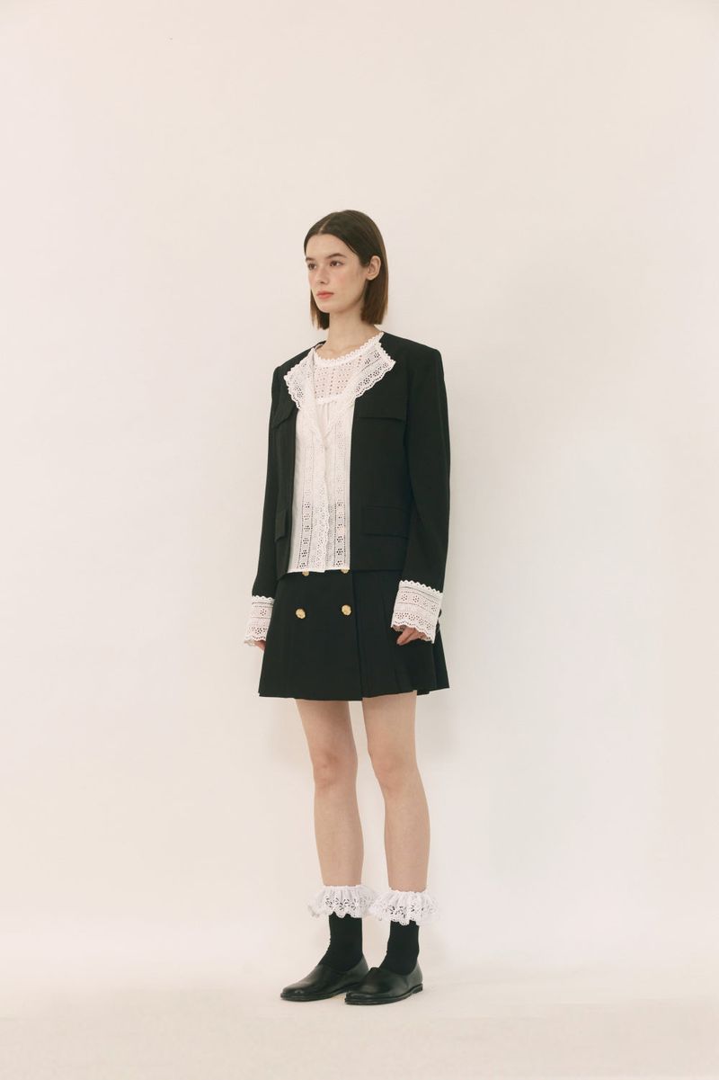 lace trimmed jacket