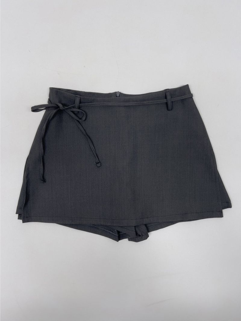 Slit Wrap Skirt Pants