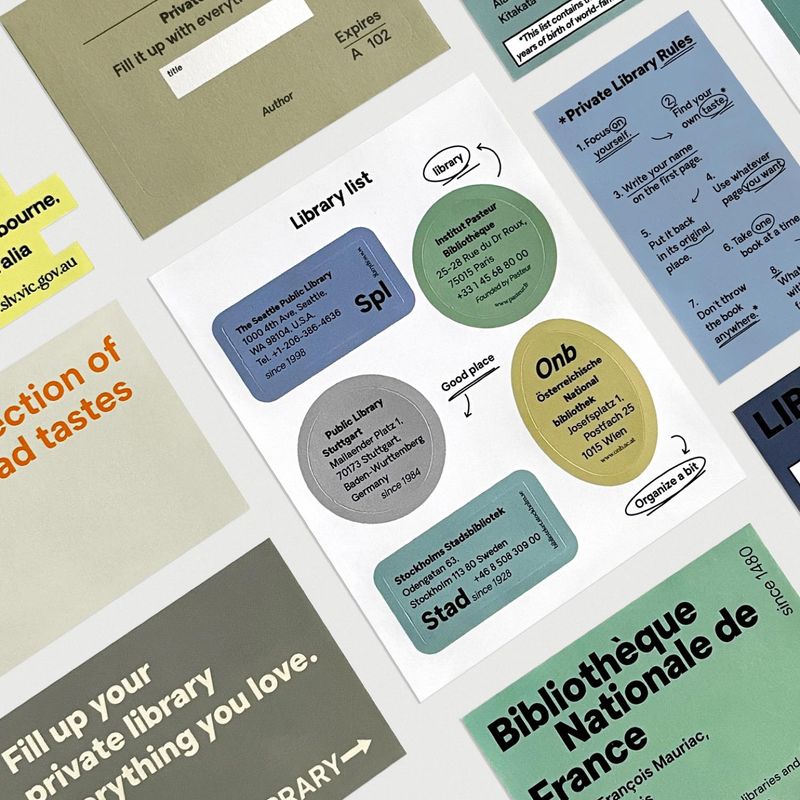 oab library pack / scrap sticker set