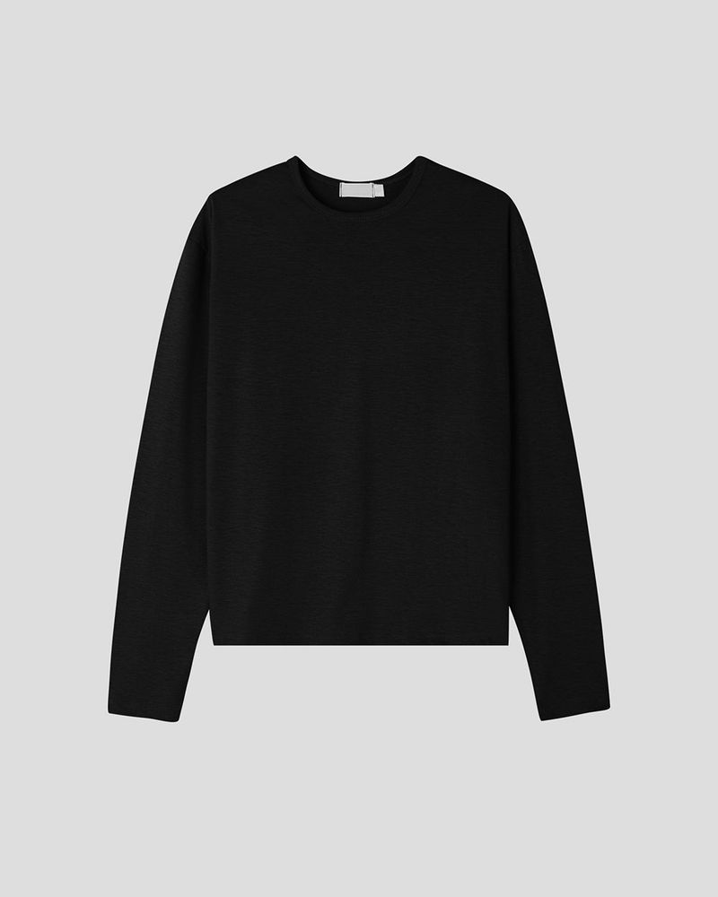 Silky Basic Layered Long Sleeve T-Shirt