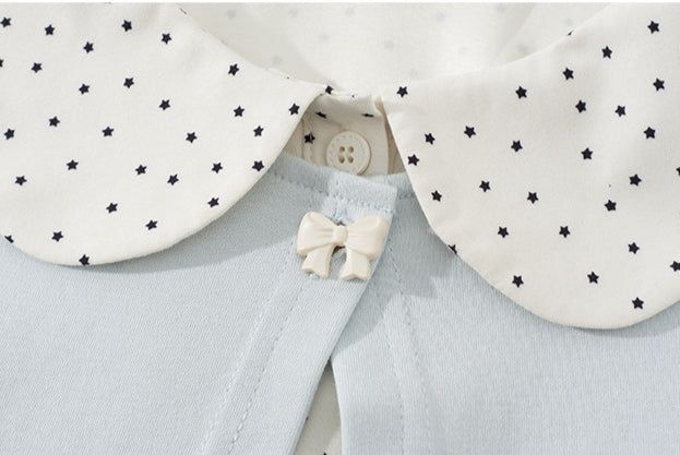 Lielle Dot Collar Layered Top