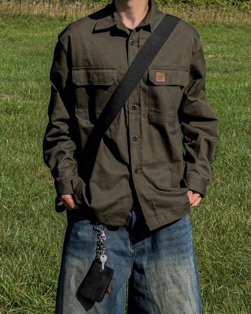 JIIGEUM（ジグム）の「Fair Work Patch Shirt Jacket（Jackets/Outerwear）」