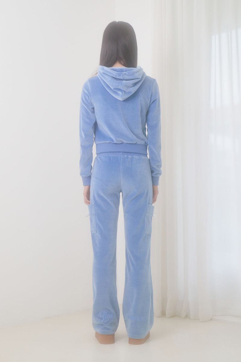 VELVET BING BONG TRAINING HOODY (BLUE)