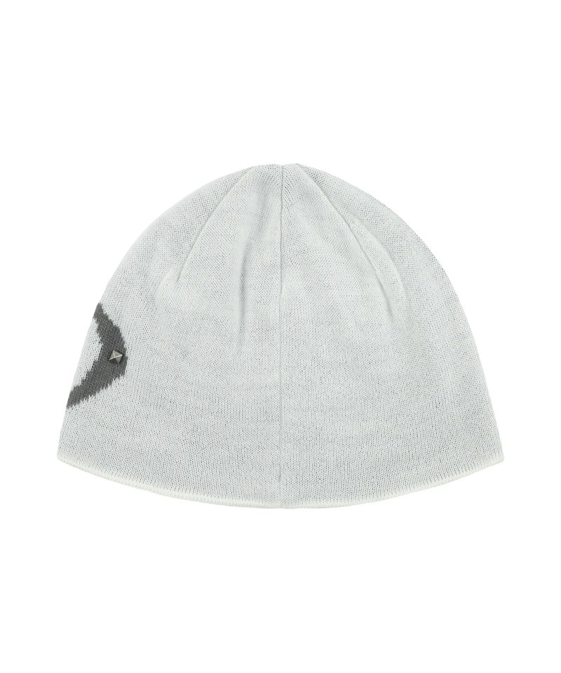 TRIBAL MGD STUD KNIT BEANIE_IVORY
