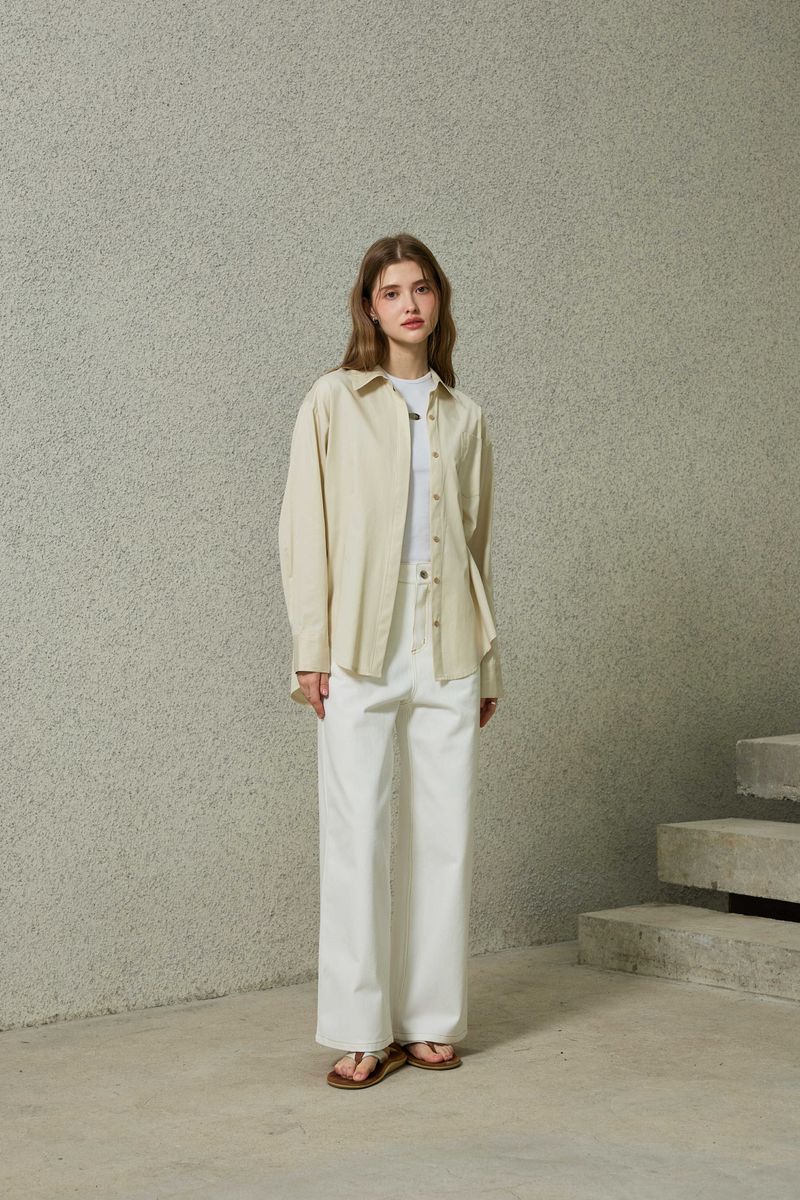 NOAH WIDE PANTS / ECRU