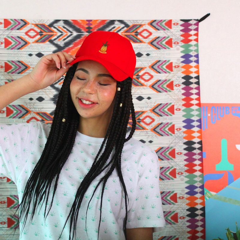 Chubasco Pineapple Freedom Ballcap BCR002 Red