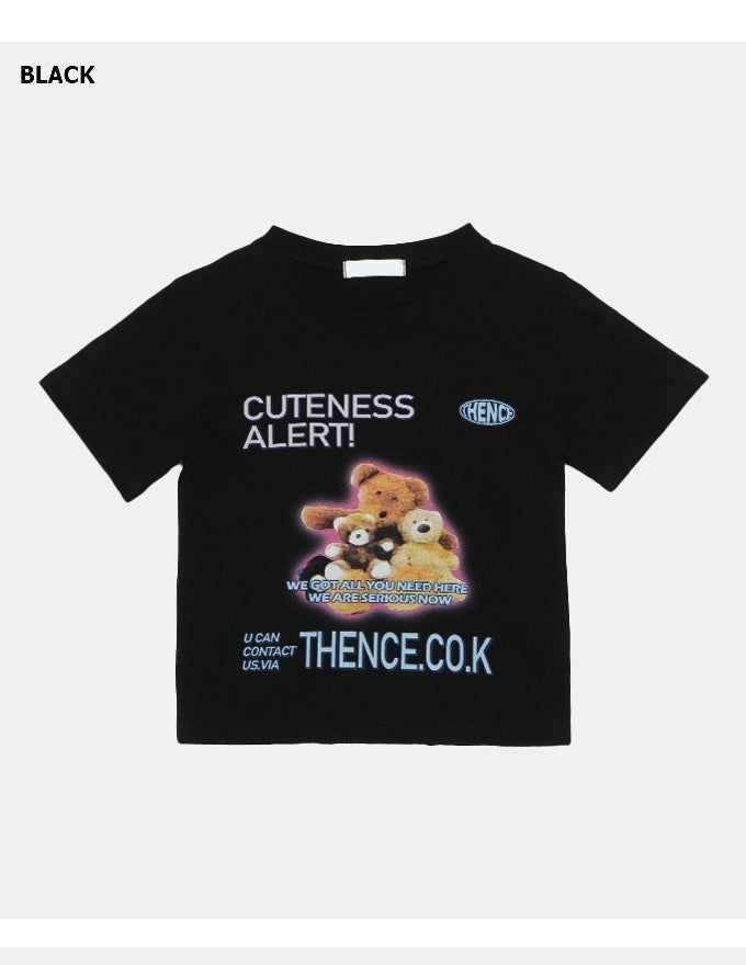 テディクロップドTシャツ