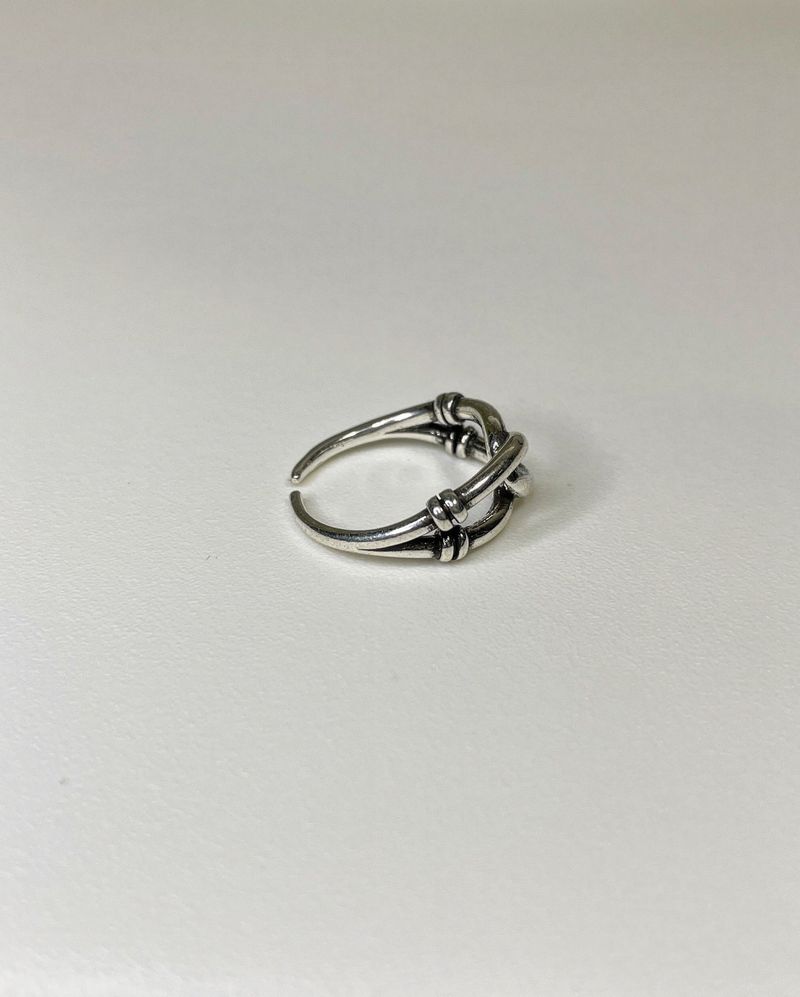 twist chain ring (925silver)