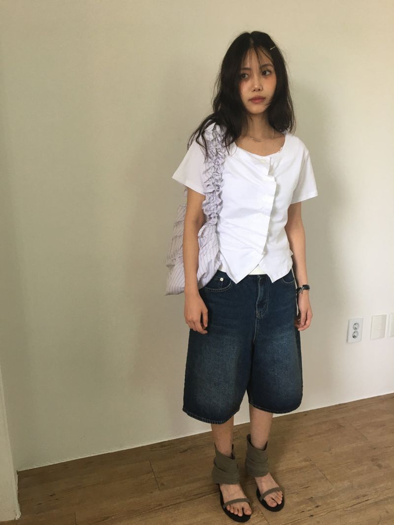 Linen ankle open sandals