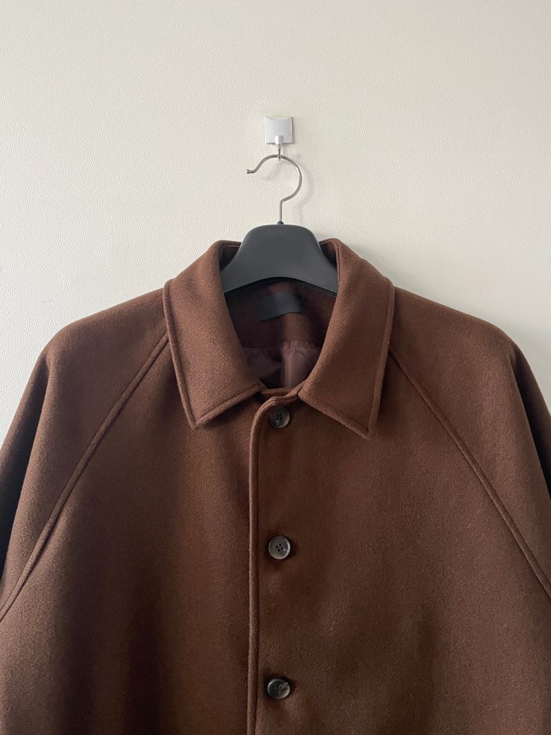 Neroli wool belted long coat