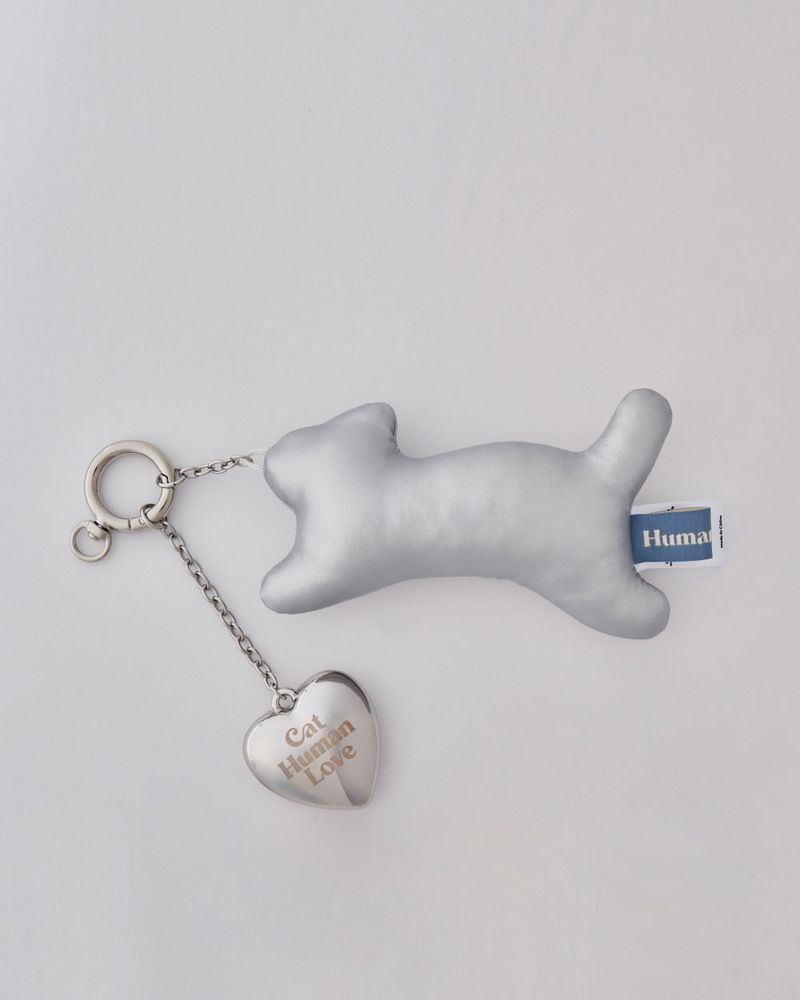 Human & Cat（ヒューマン＆キャット）の「シルバーキャットハートキーリング / SILVER（トイ/キーホルダー）」