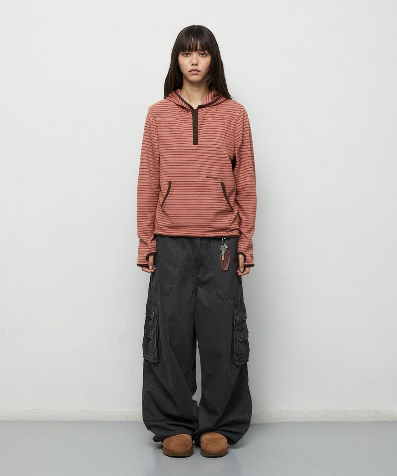 FLEECE HOOD LONG SLEEVE_RED