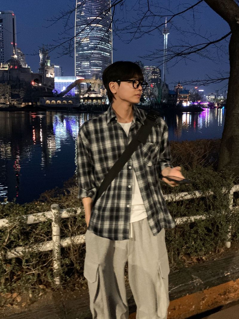 스즈메 체크 셔츠