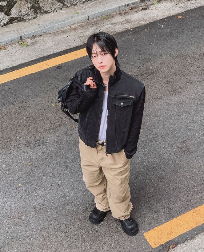 フィールデン プレート ジッパー ワイド パンツ