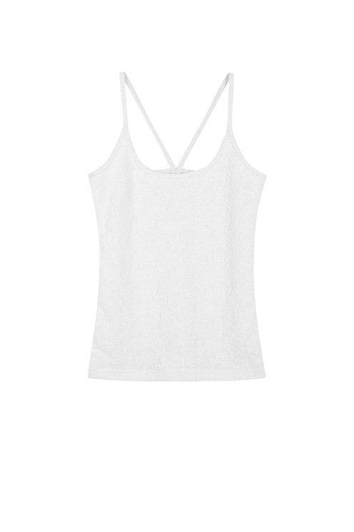 Jacquard Tank Top (WHITE)