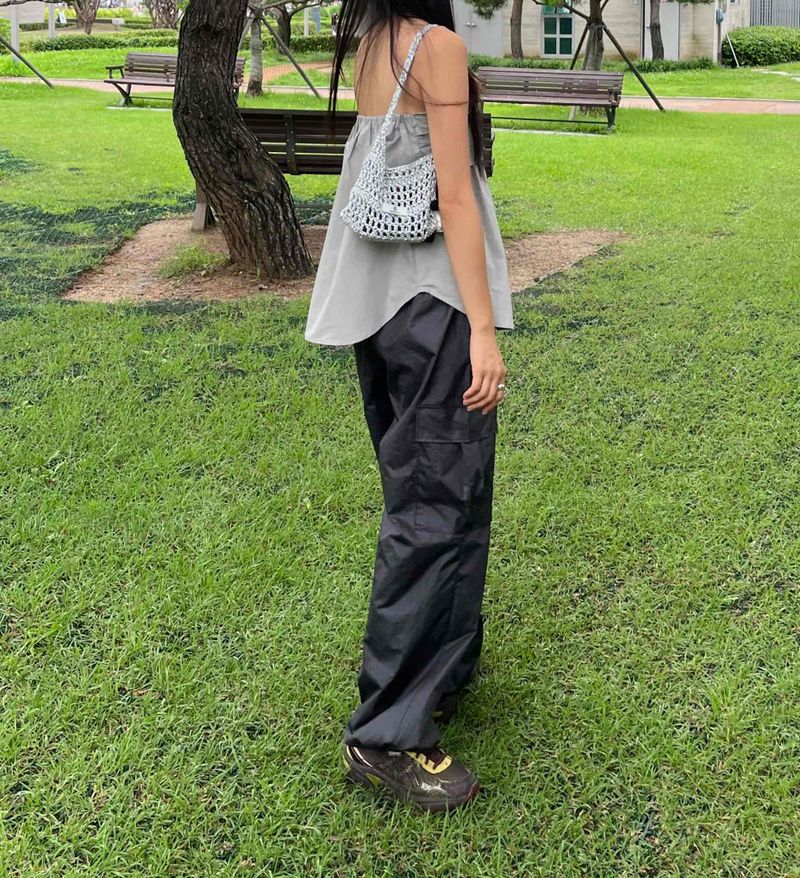 silver net bag