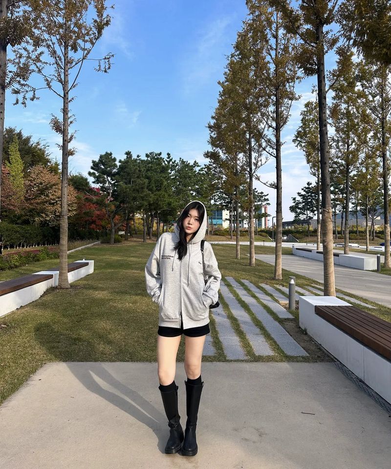(zp) MM SYMBOL LOGO 2WAY ZIP-UP (LIGHT GREY)