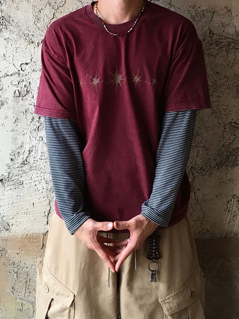 SSROOM（エスエスルーム）の「Star Glow Layered Long Sleeve T-Shirt 3C（Tops）」
