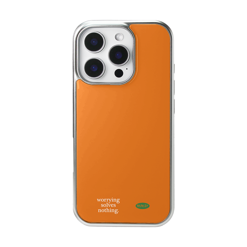 murmursroom（マーマーズルーム）の「holiday epoxy bumper case (silver / orange)（Smartphone Accessories）」
