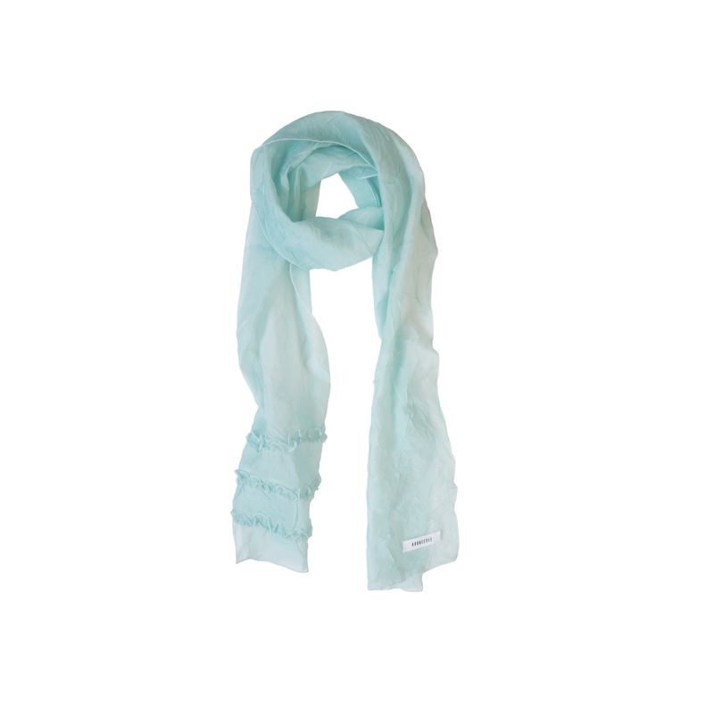 KOOKEESEE（クキシ）の「Sheer Wrinkle Frill Long Scarf (mint)（Fashion Accessories）」