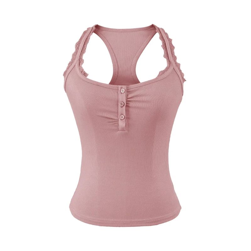 Marie Brown Lace Slim Top