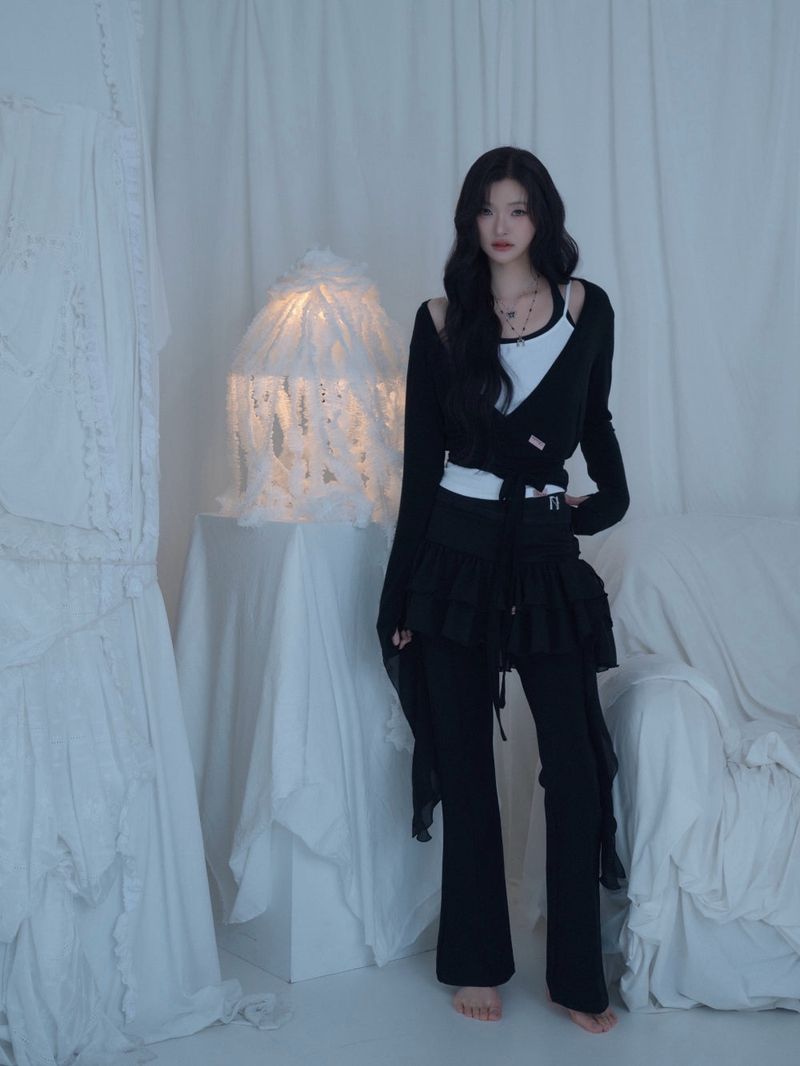 Swan Sheer Wrap Cardigan