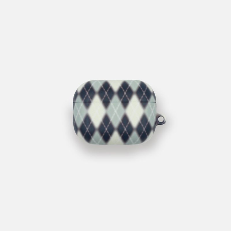 sunvase service（サンベースサービス）の「ARGYLE BLUR CASE_NAVY (airpods)（Smartphone Accessories）」