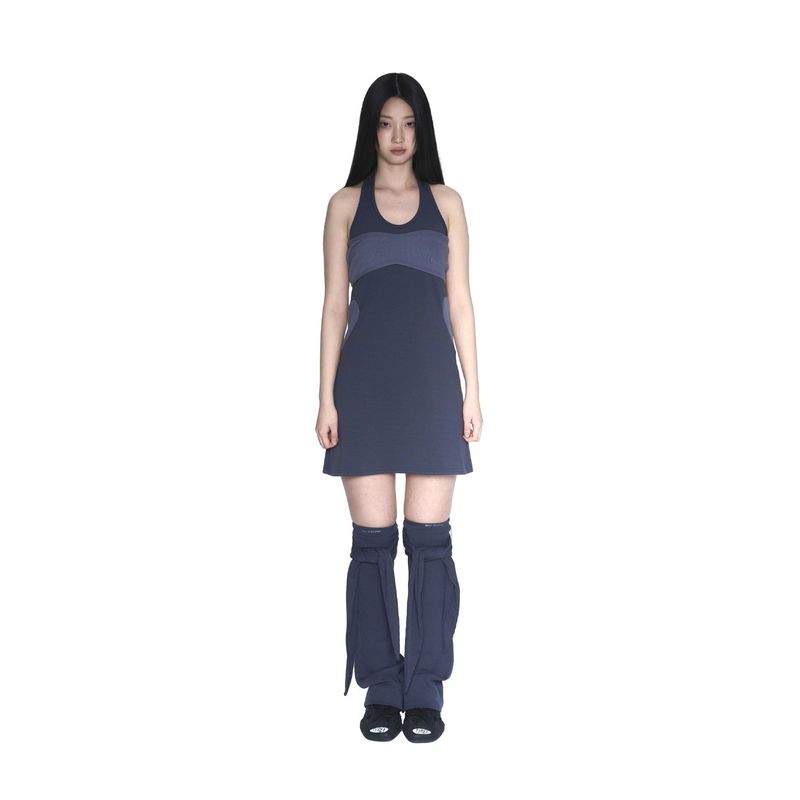 Layered heart halter dress 003