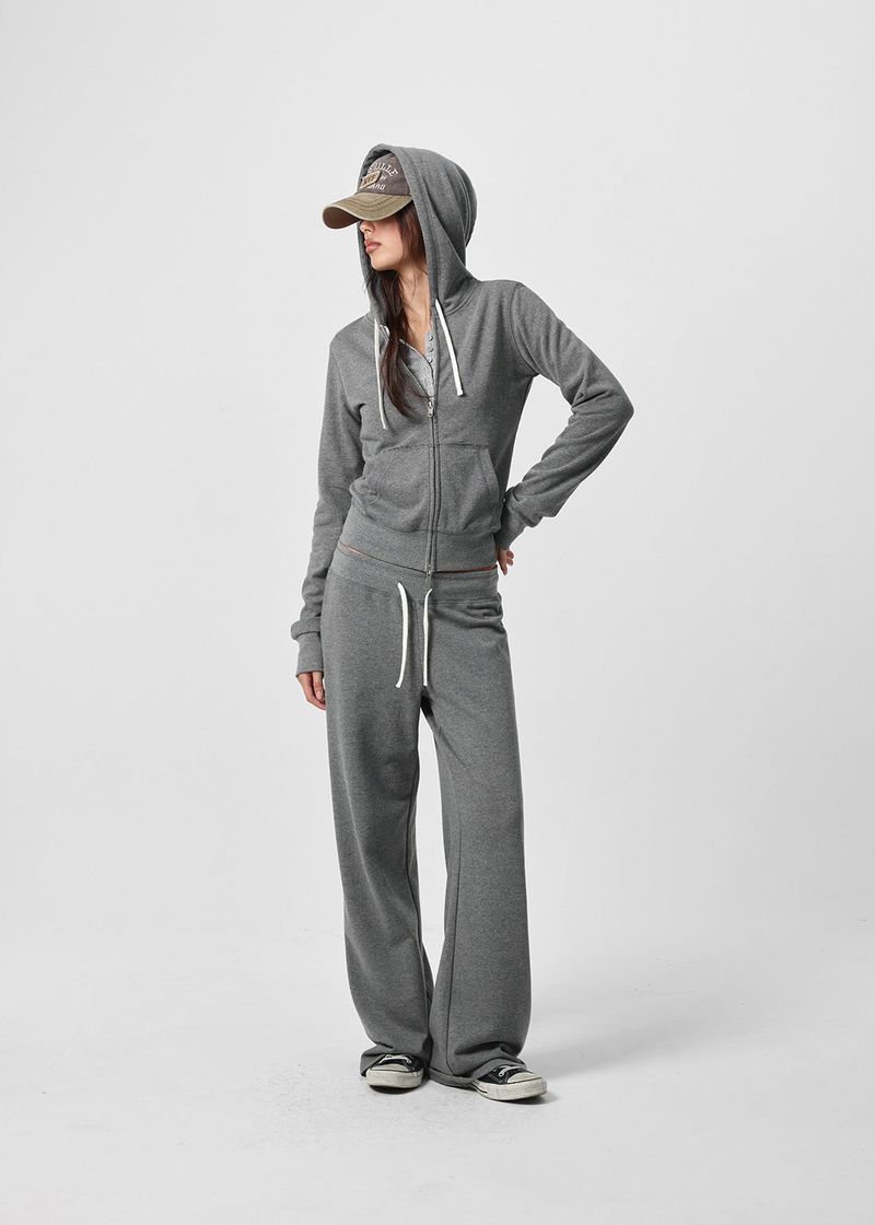 [B-BASIC] Fade Sweat Straight Elastic Pants