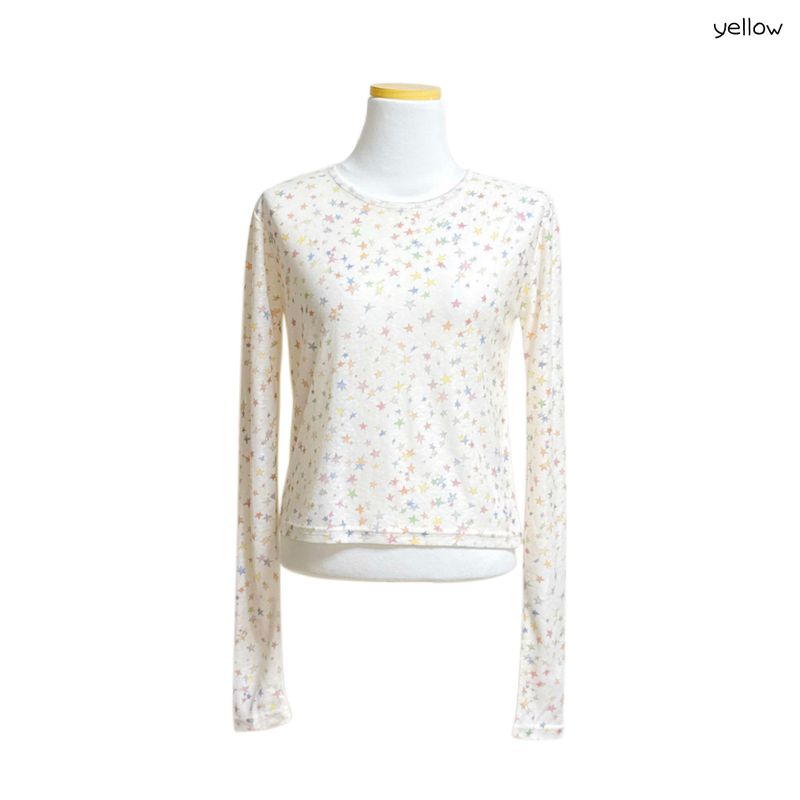 (2color) Galaxy Star Slub Long Sleeve Tee