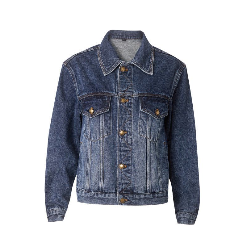Vintage Washed Oversized Denim Jacket