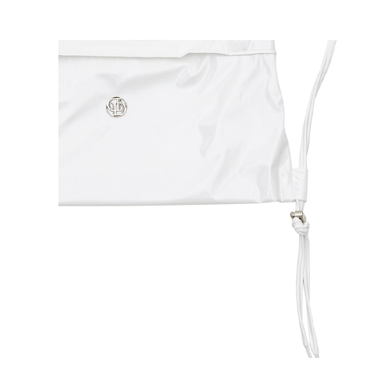 GLOSSY STRING BACK PACK_WHITE