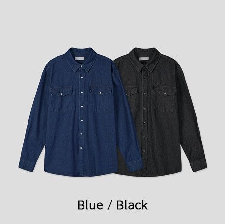 Roku Two-Pocket Denim Shirt