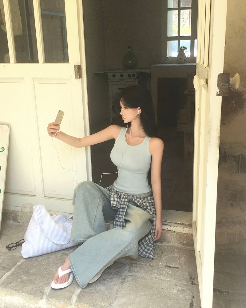 [MADE] Sand, Daily Rib Camisole