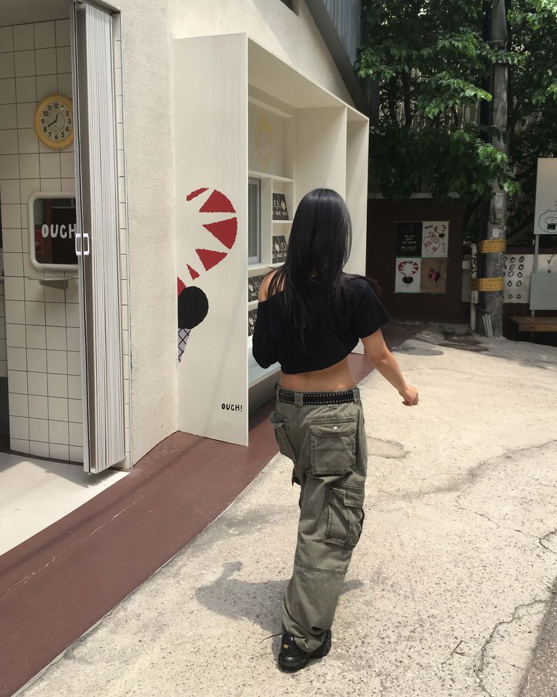 Pigment pocket cargo pants