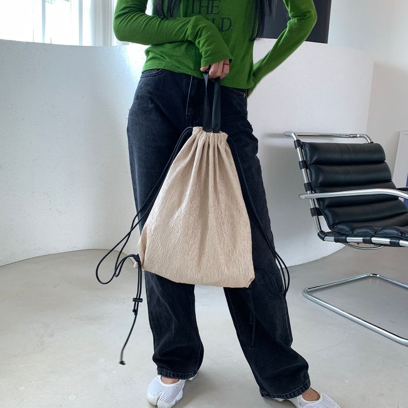 Wave string bag - IVORY